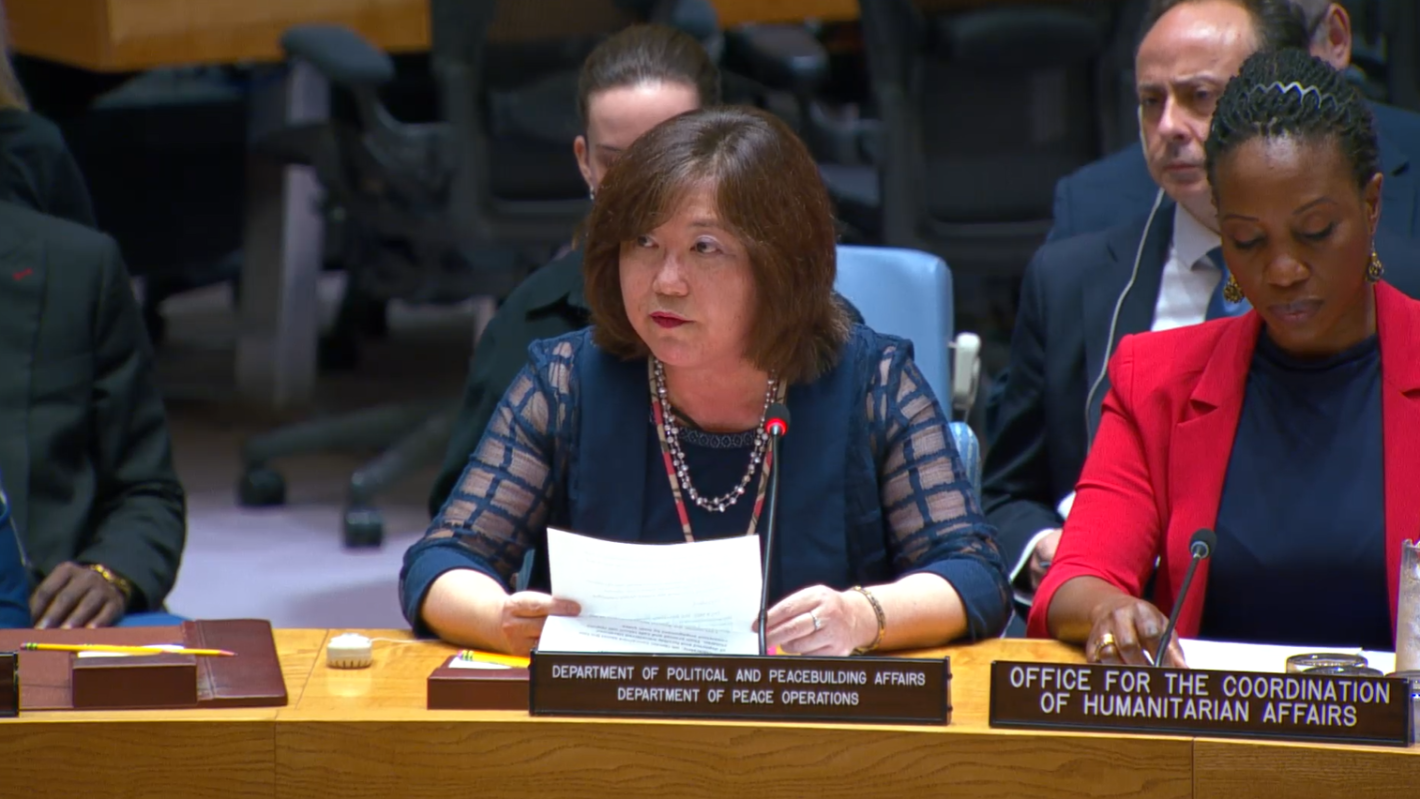 Director for Europe and Central Asia Division of the Departments of Political and Peacebuilding Affairs and Peace Operations briefs the Security Council.