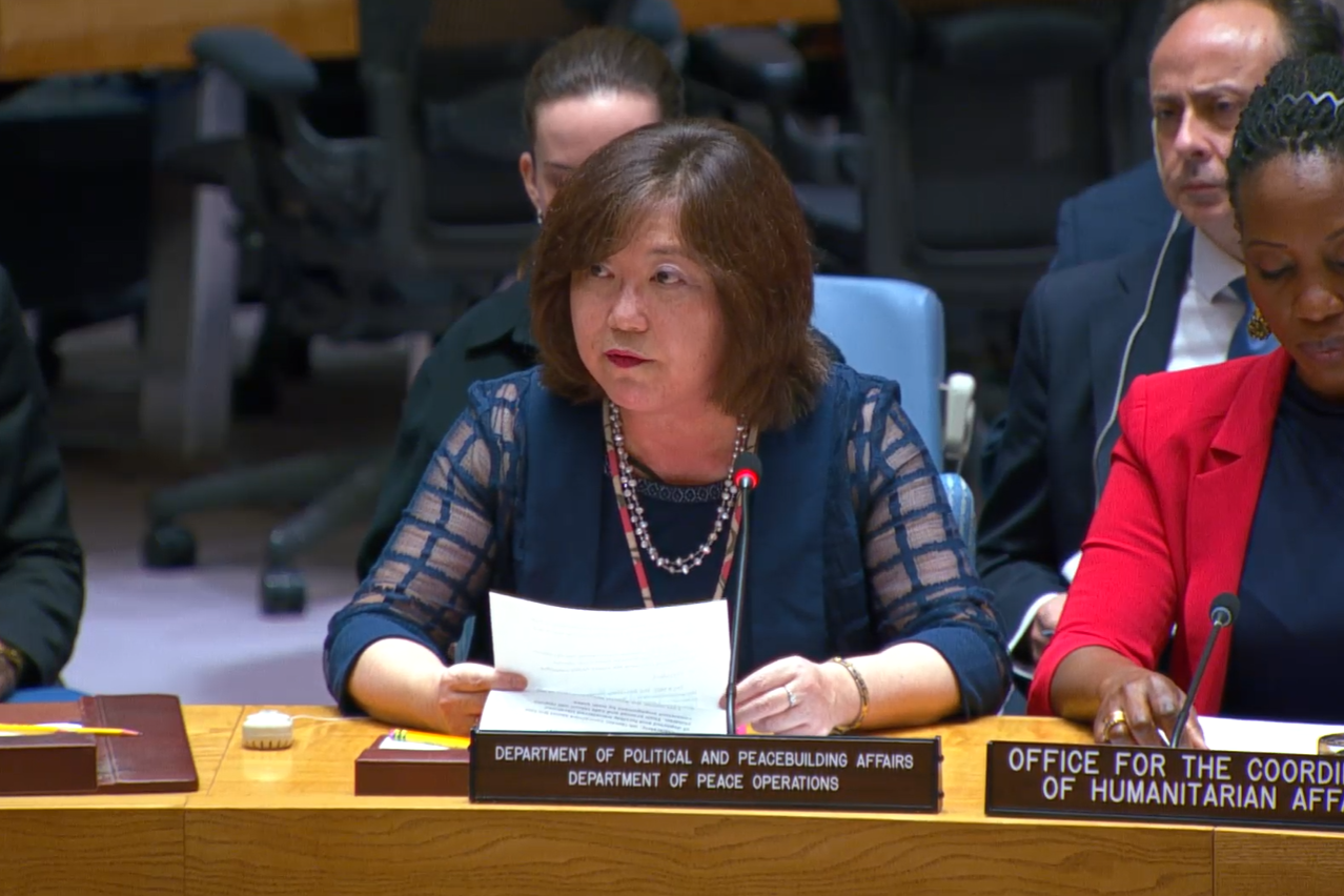 Director for Europe and Central Asia Division of the Departments of Political and Peacebuilding Affairs and Peace Operations briefs the Security Council.