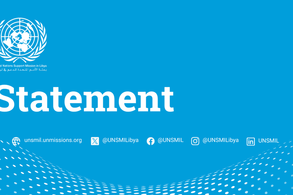 A Statement graphic from UNSMIL