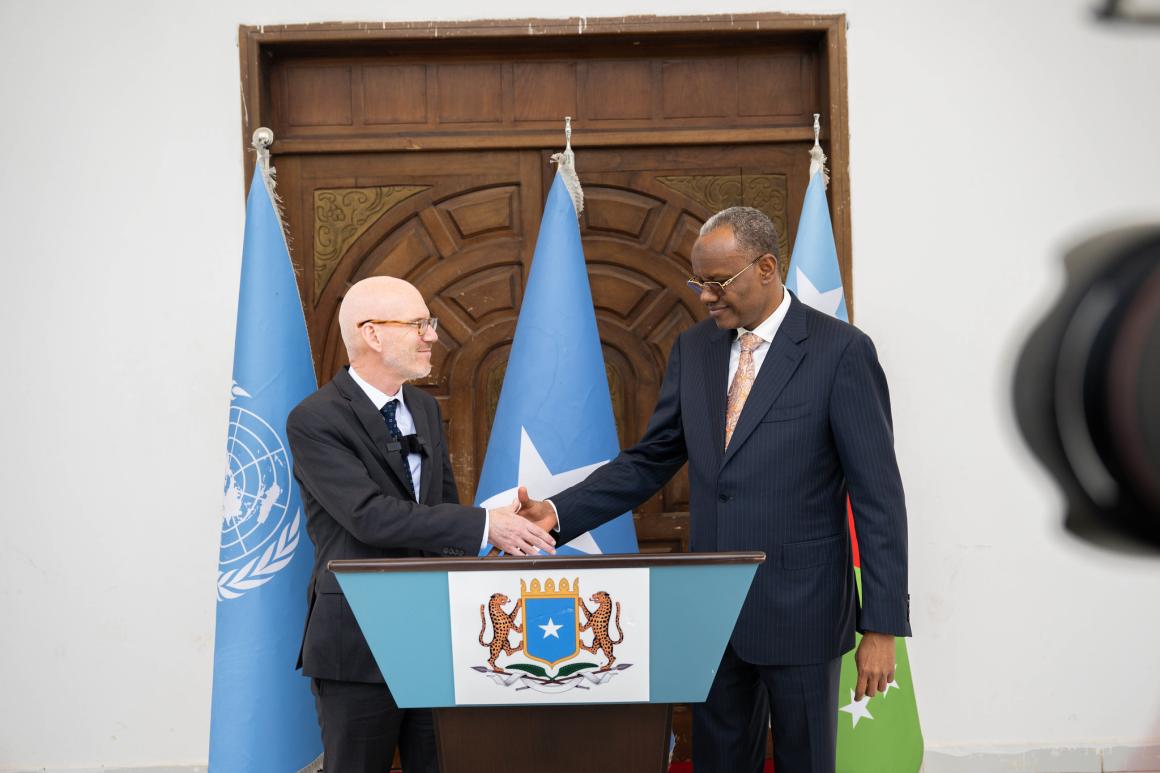 UN Special Representative James Swan visits Baidoa